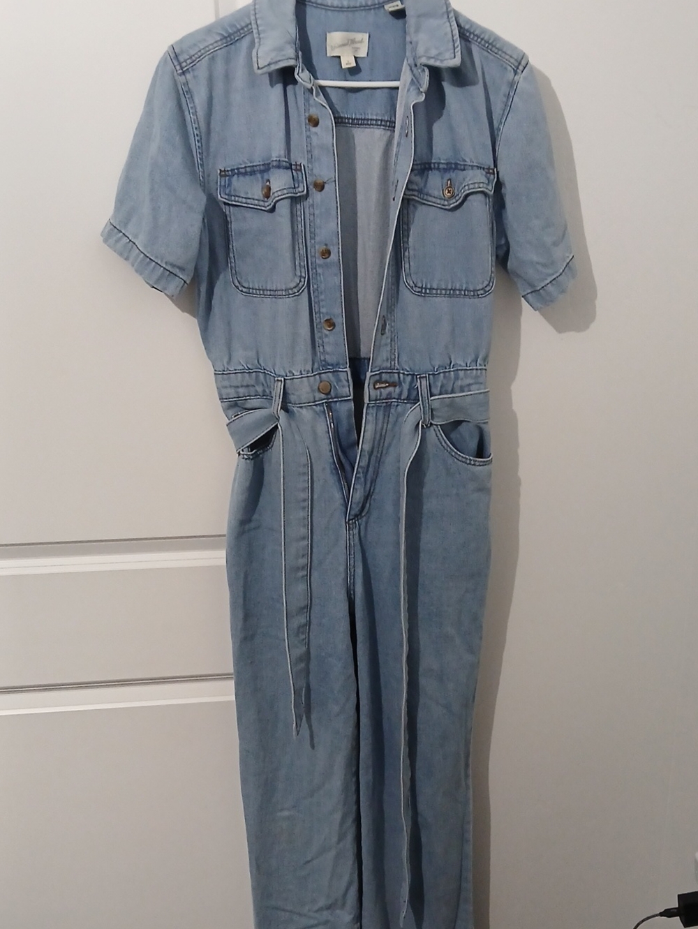 Universal Thread Light Blue Denim Utility Jumpsuit